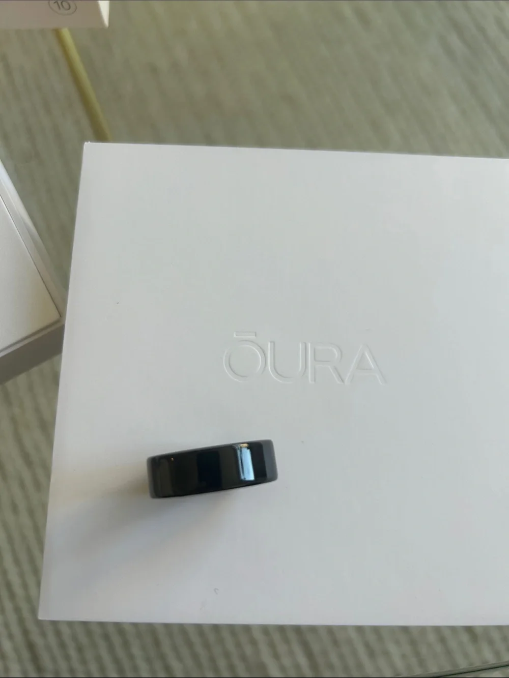 New Oura Ring 4 Black/Silver (Size 10) - Never used, gifted wrong size